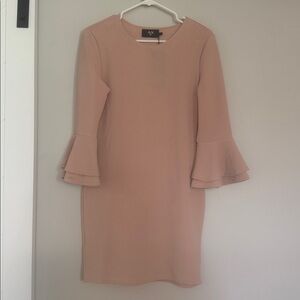 AX Paris Women's Pink Bell Sleeve Dress